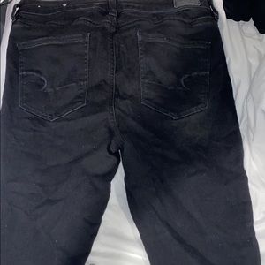 Distressed Black Jeans